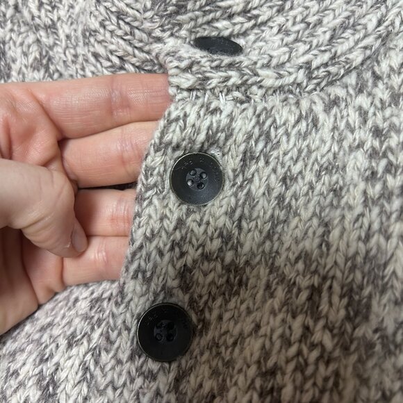 Rag & Bone Heathered Grey Wool Henley Sweater - Picture 5 of 11